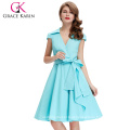 Grace Karin Retro Vintage 50s 60s Vestidos Swing Vestidos Housewife Women Dress CL6087-7